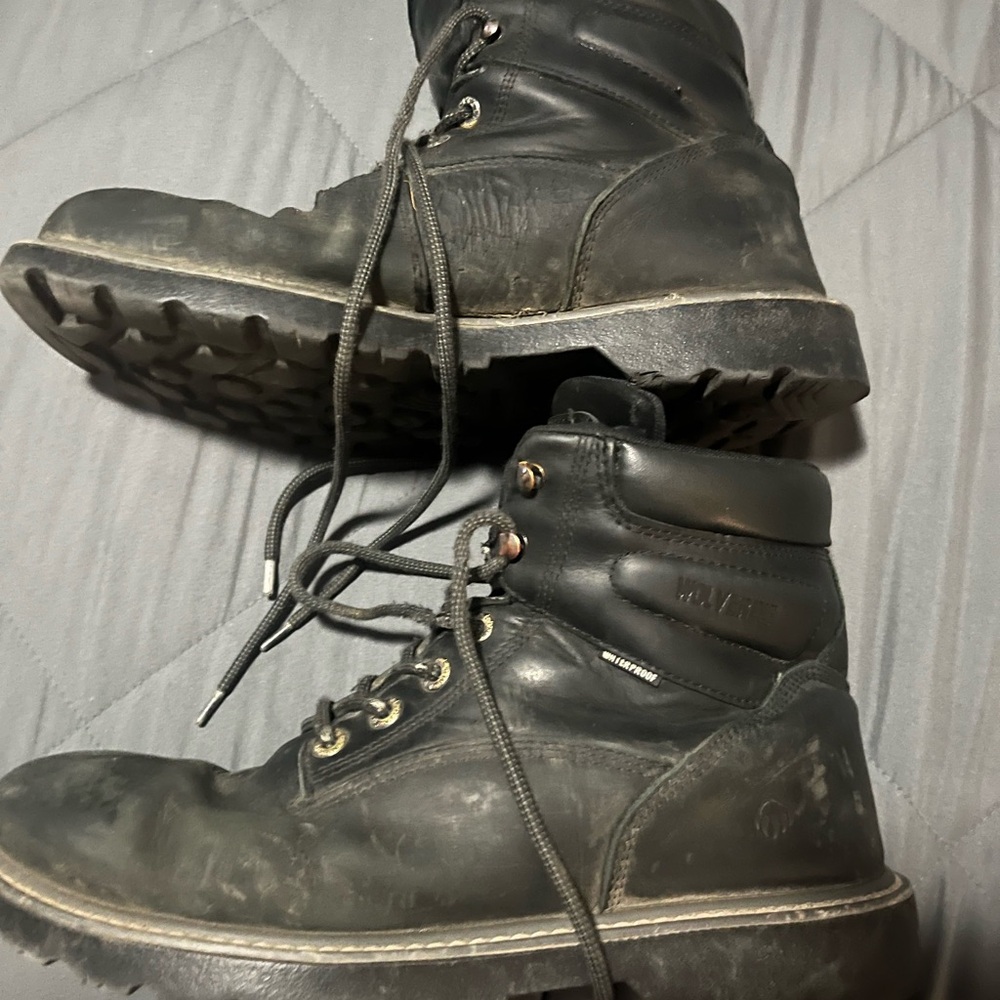 Wolverine Black Leather Men's Boots